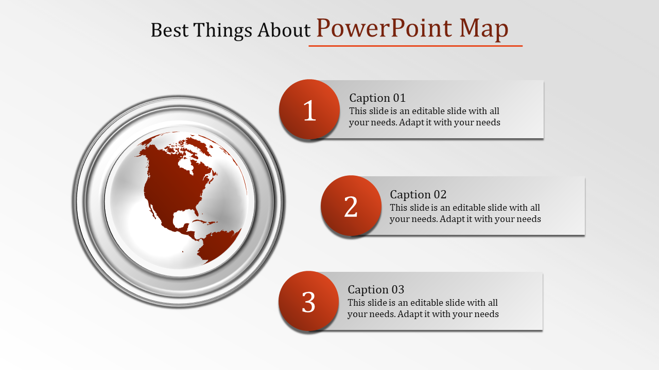 World Map PowerPoint Template and Google Slides Themes
